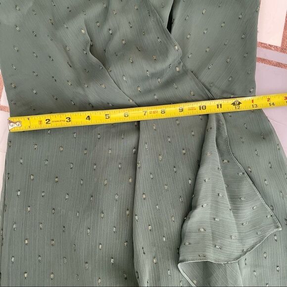 NORDSTROM DRESS Willows Forest Green Drape Dress - Picture 8 of 11